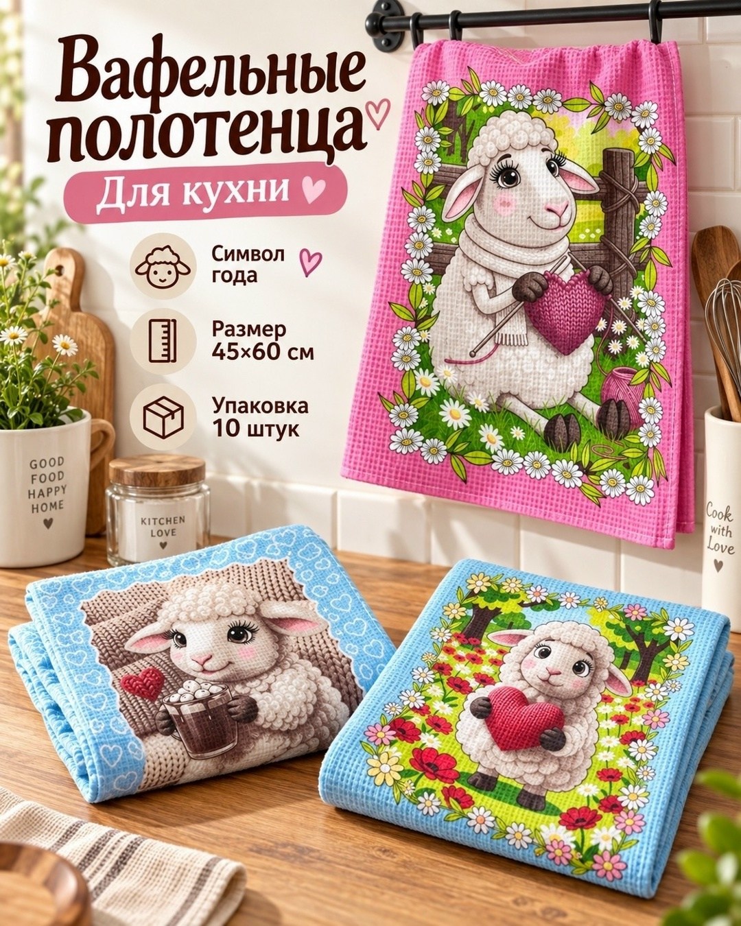 набор полотенец для кухни вафельные,набор кухонные вафельные полотенца,набор вафельные полотенца,кухонное полотенце набор,полотенца кухонное набор 3 шт
