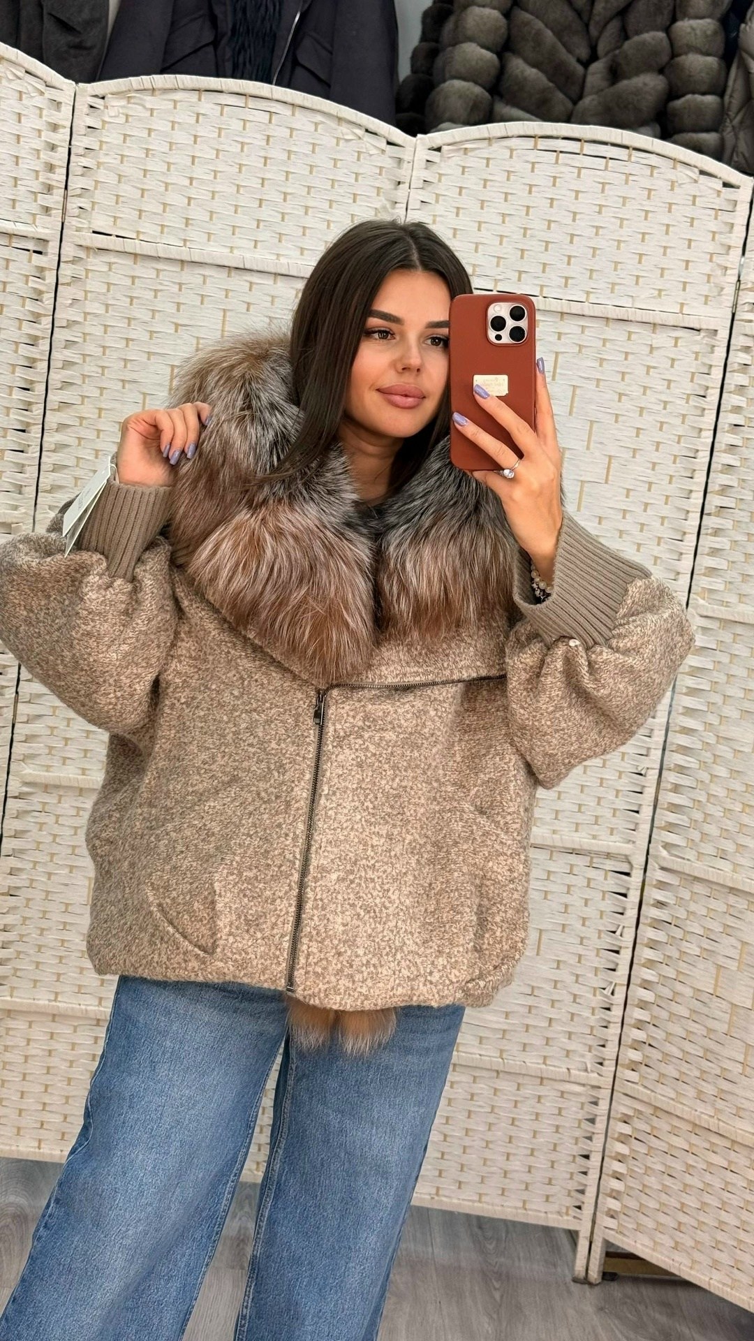 женский пуховик с натуральным мехом max mara premium,зимняя куртка-пальто оверсайз v8oss,меховая куртка,зимняя куртка-пальто оверсайз,женская зимняя куртка