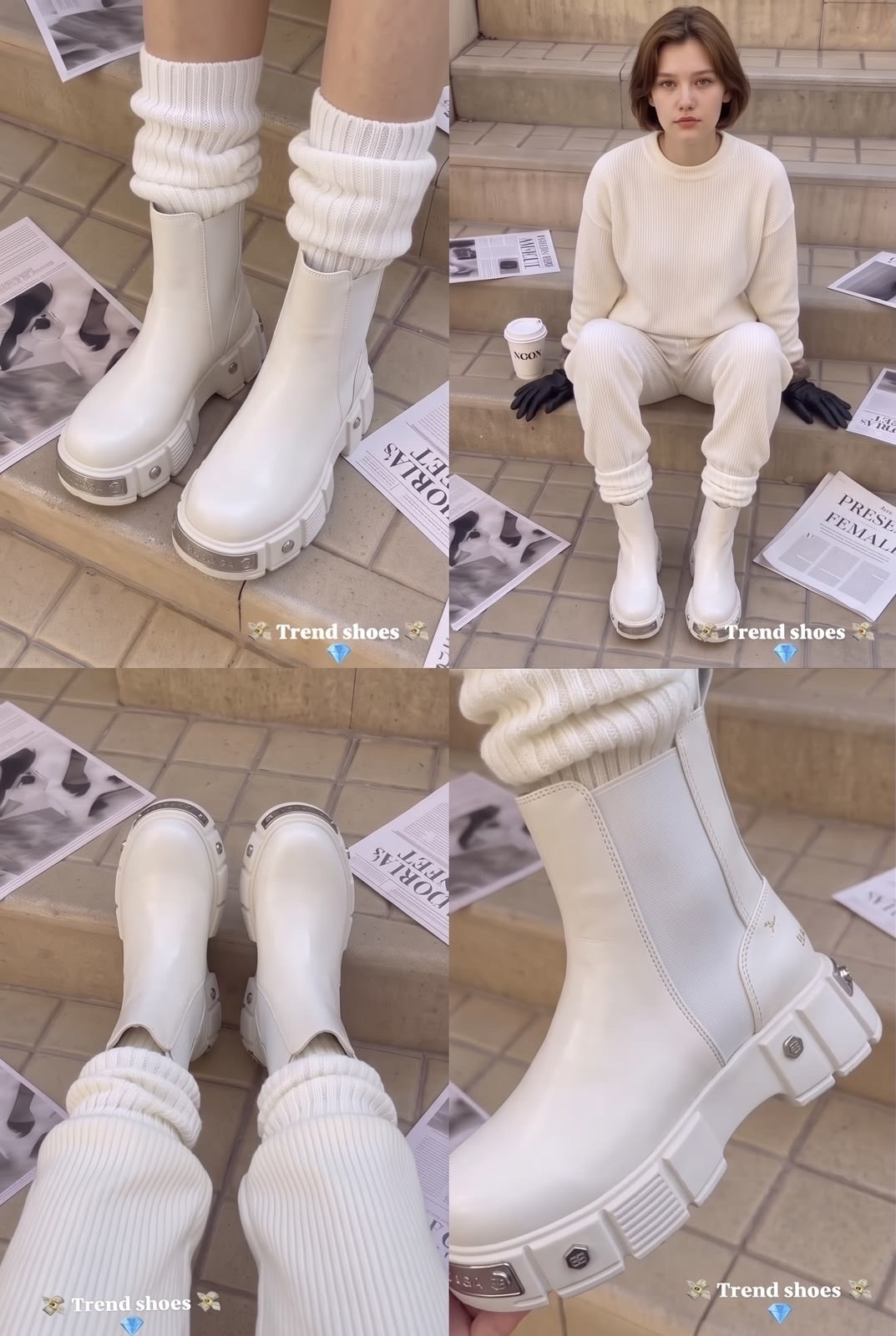 ,ботинки женские,ботинки balenciaga,модные ботинки,ботинки женские белые