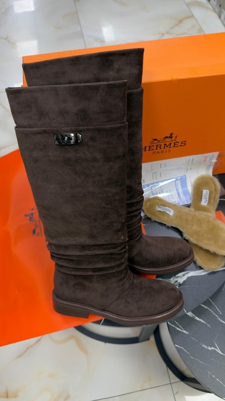 сапоги hermes,сапоги hermes женские,,сапоги замшевые hermes jumping,сапоги эрмес женские