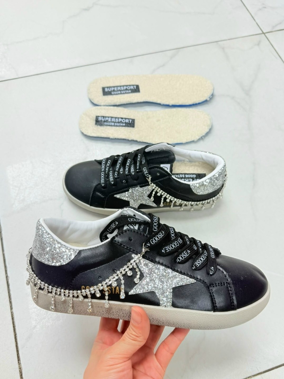golden goose декорированные кеды super-star белый,,golden goose кеды,кеды super-star golden goose белый,golden goose sneakers