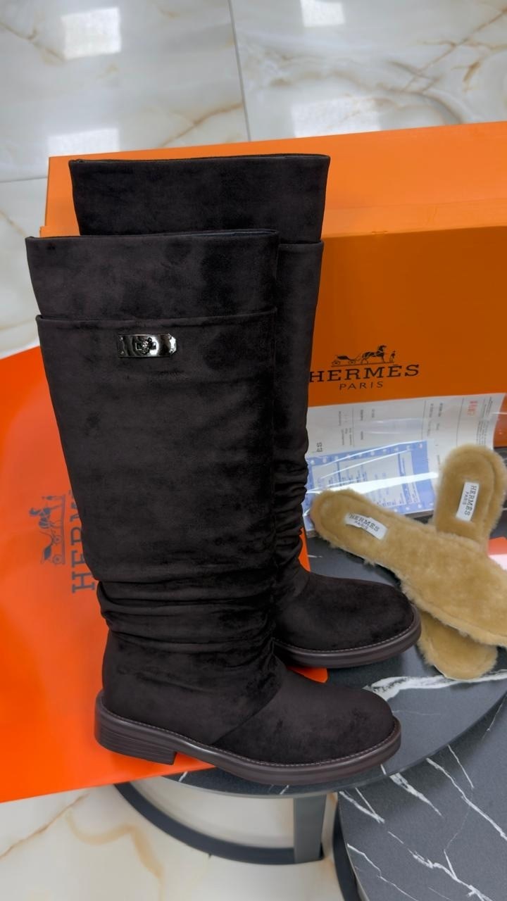 сапоги hermes,сапоги hermes женские,,сапоги замшевые hermes jumping,сапоги эрмес женские