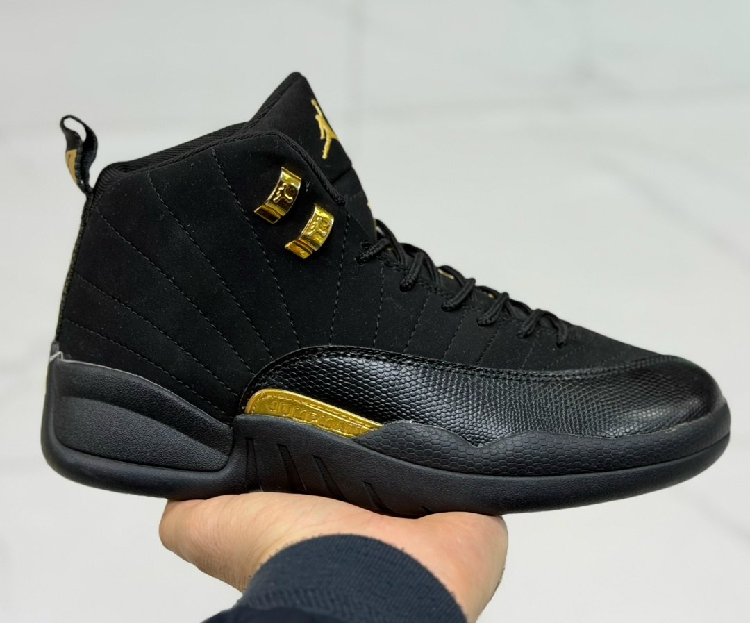 кроссовки air jordan 12 retro 'black taxi',air jordan 12 black taxi,jordan 12 black,кроссовки air jordan 12 retro gs black taxi,air jordan 12 retro