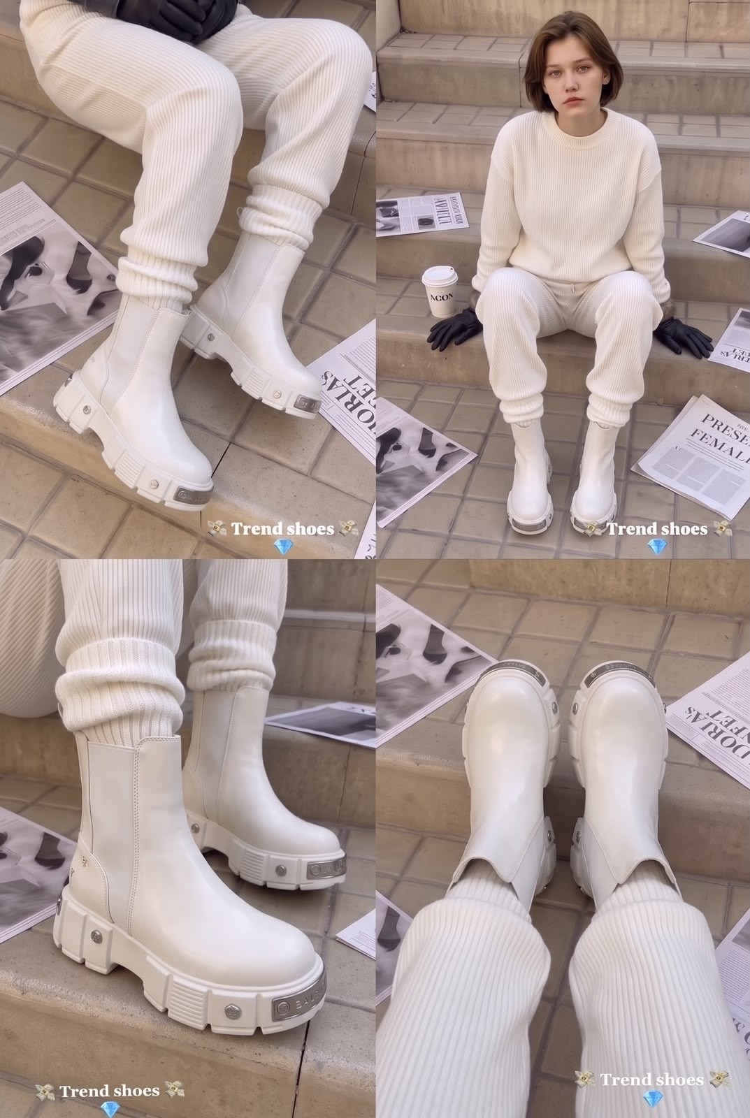 ,ботинки женские,ботинки balenciaga,модные ботинки,ботинки женские белые