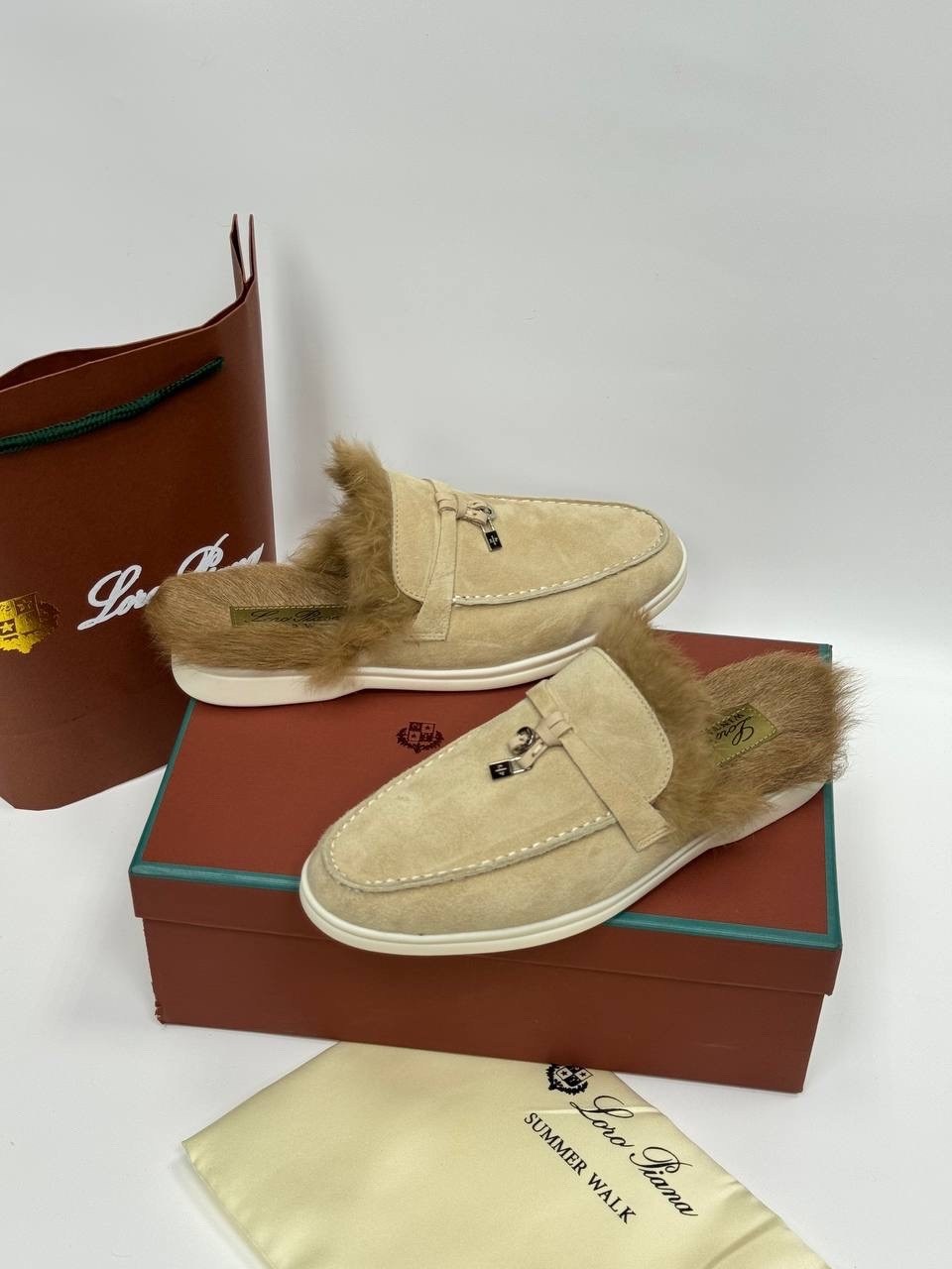 лоферы женские loro piana,лоферы loro piana,,мюли женские,мюли с мехом