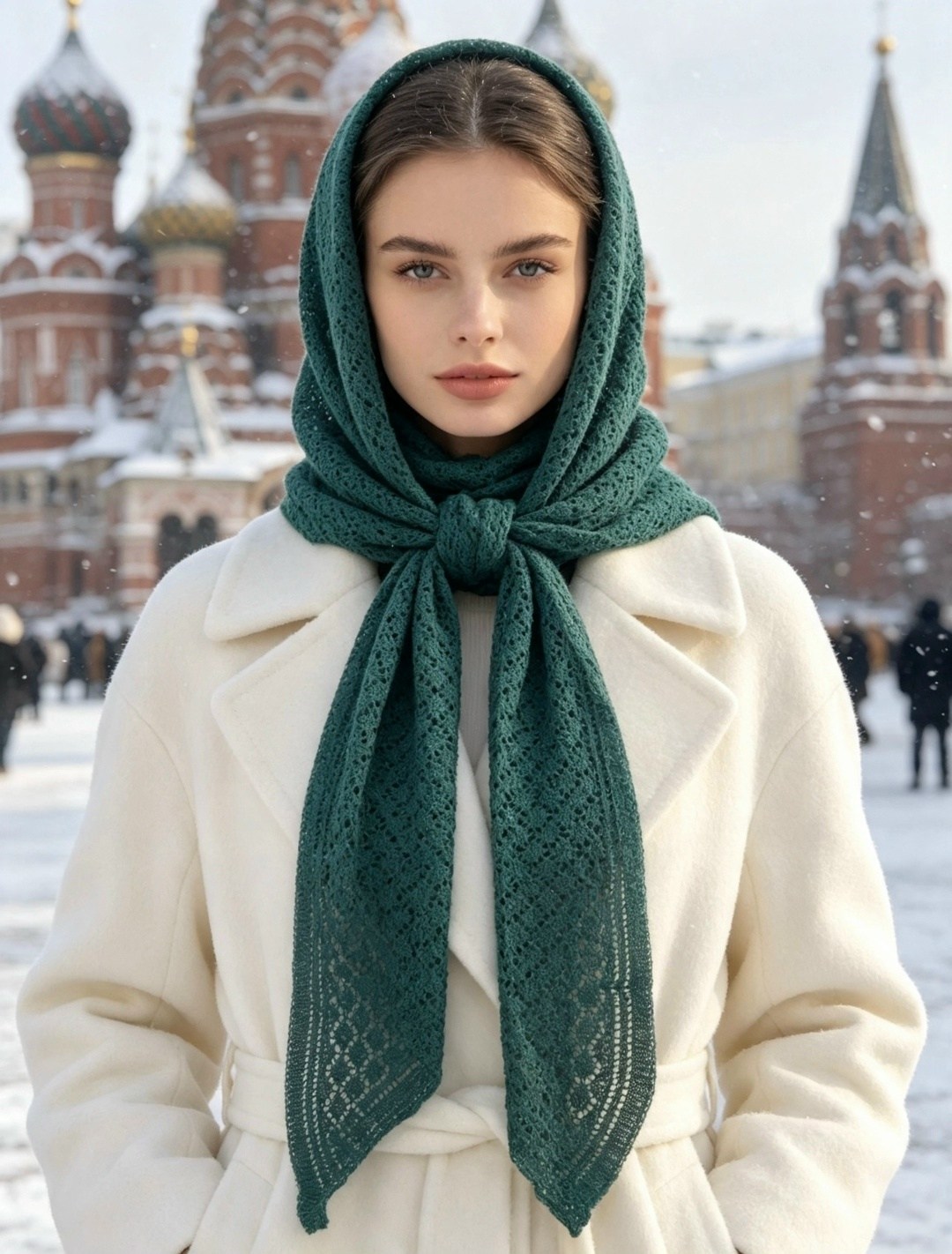 платок женский зимний косынка надо цвет серый,платок женский зимний косынка,платок на голову косынка зимняя вязаная evmi,платок на голову косынка зимняя вязаная evmi_store цвет серый,платок вязаный