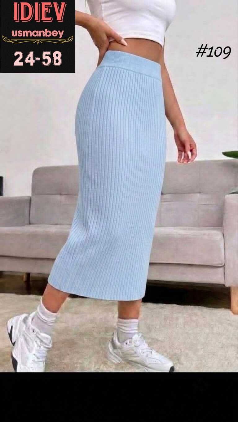 shein ezwear юбка с высокой талией вязаный в рубчик,трикотажная юбка,вязаные юбки,юбка женская,юбка трикотаж