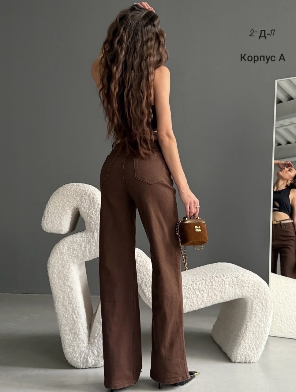 женские джинсы,женские коричневые джинсы,джинсы женский look of young коричневый палаццо,коричневые джинсы,брюки джинсы
