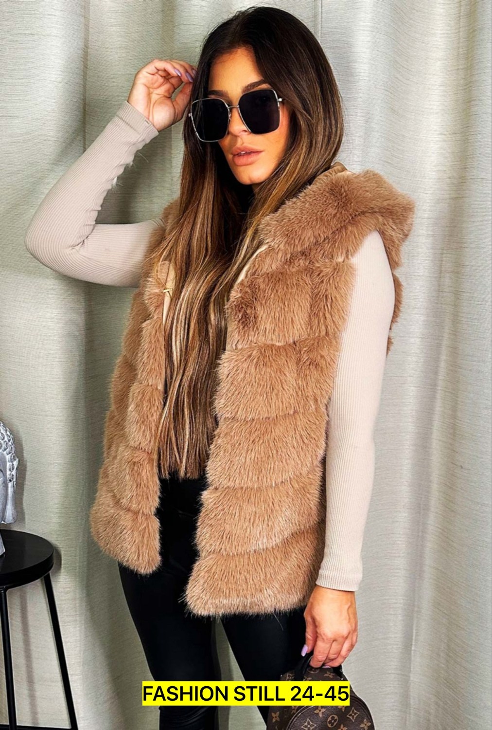 шуба/жилет из искусственного меха с капюшоном lucky fashion,шуба/жилет из искусственного меха с капюшоном lucky fashion 243097658,меховая жилет,детские меховые жилеты,жилет детский меховой