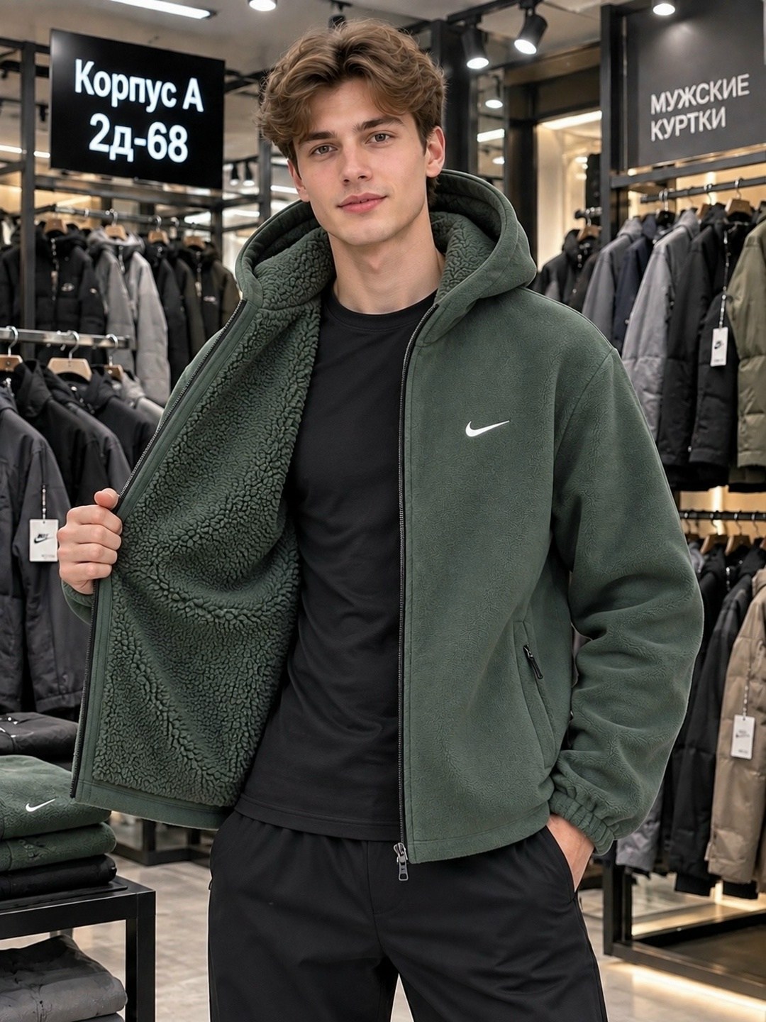 толстовка мужская nike sportswear club fleece черный,мужская кофта,толстовка мужская,толстовка nike,толстовки для мужчин