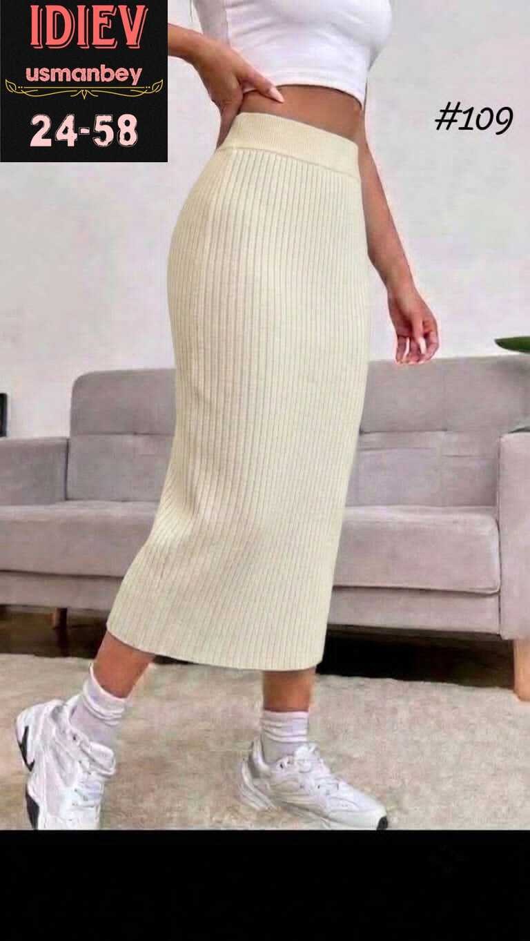 shein ezwear юбка с высокой талией вязаный в рубчик,трикотажная юбка,вязаные юбки,юбка женская,юбка трикотаж