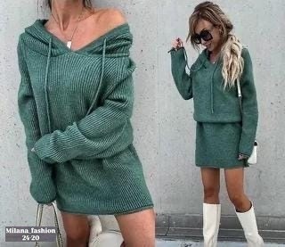 вязаные платья,платье теплое,вязаное теплое платье,платье женская,платье с капюшоном теплое