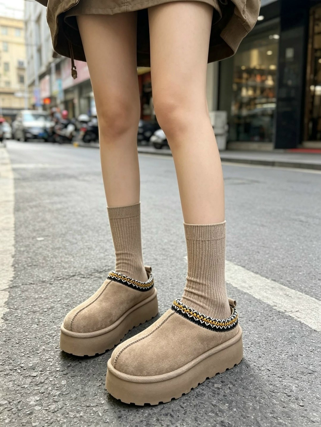 угги натуральные короткие с носком на платформе ango shoes,, женская,угги женские,повседневная