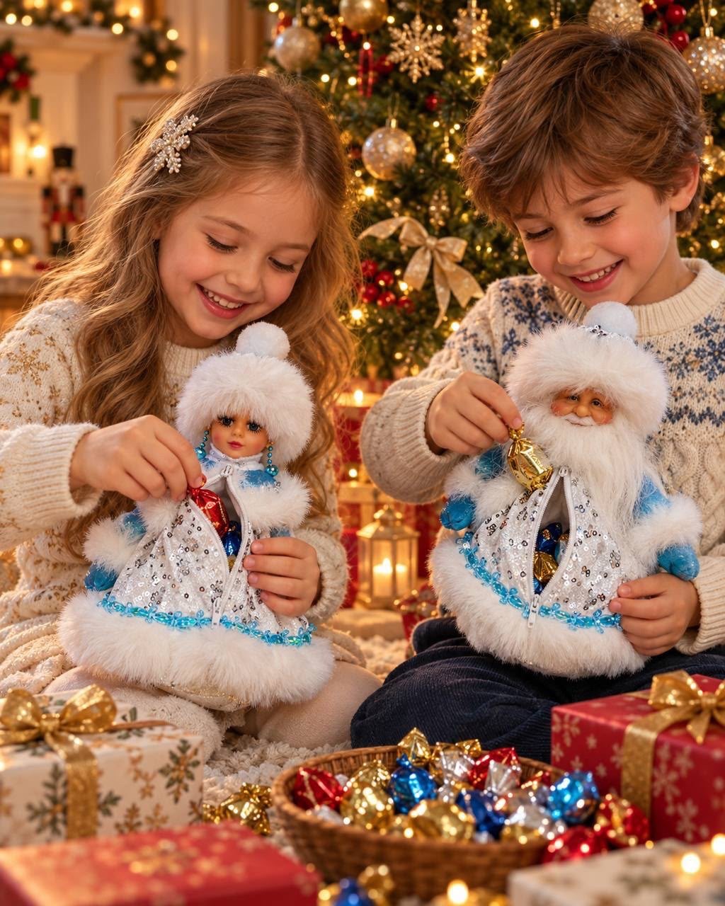 новогодние фантазии,кукла снегурочка,фигурка снегурочка,большой новогодний,снегурочка под елку