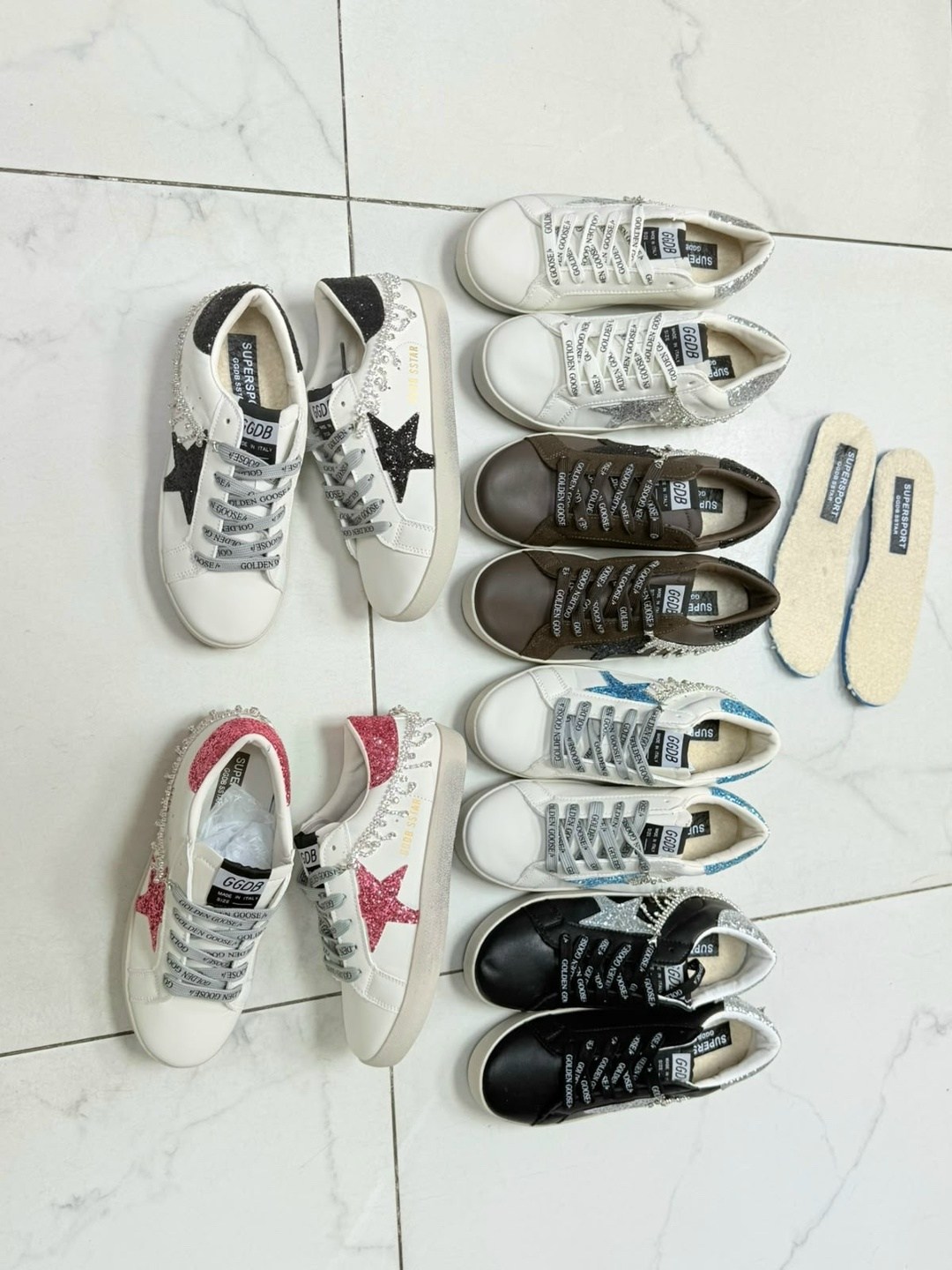 golden goose декорированные кеды super-star белый,,golden goose кеды,кеды super-star golden goose белый,golden goose sneakers