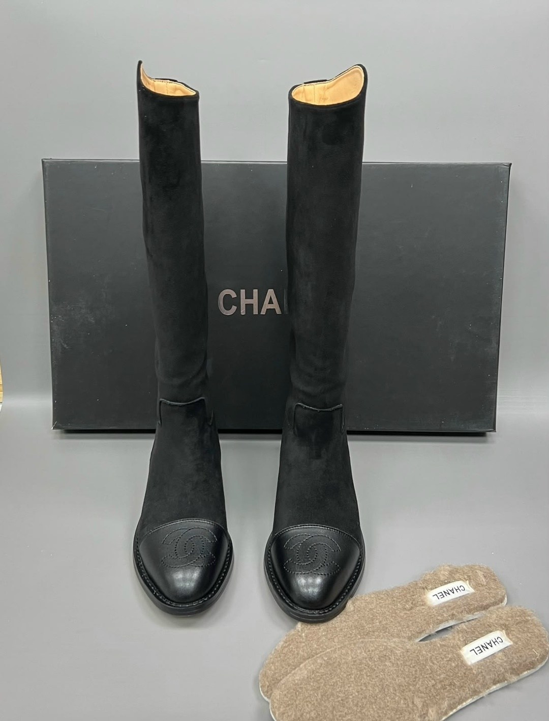 сапоги chanel,сапоги шанель,женские сапоги,замшевые сапоги,элегантные сапоги
