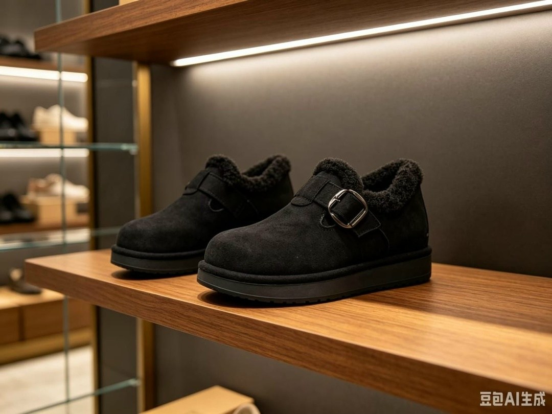 ,угги ugg,угги мужские,угги женский ugg черный замша натуральная зима пряжка,женские угги