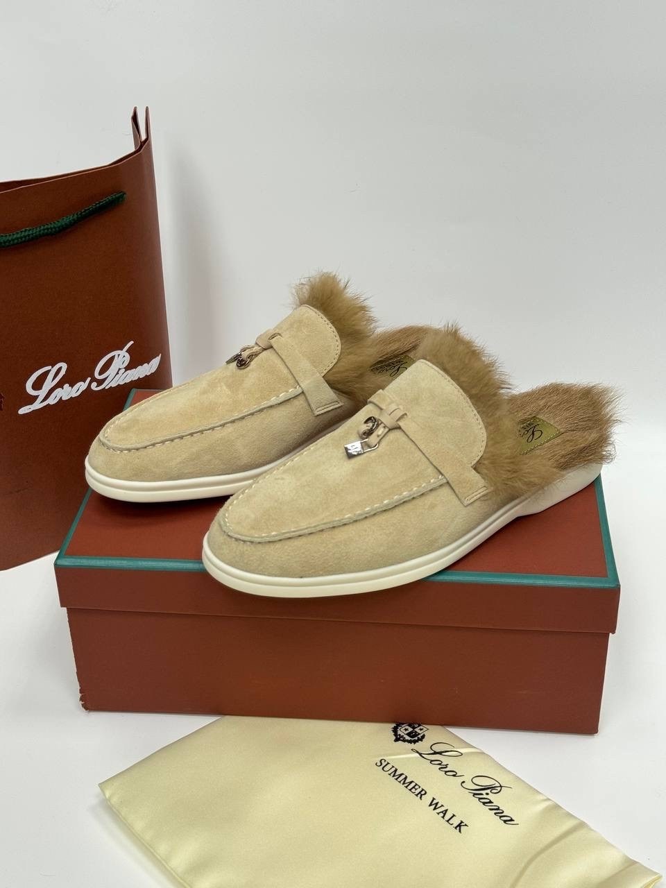 лоферы женские loro piana,лоферы loro piana,,мюли женские,мюли с мехом