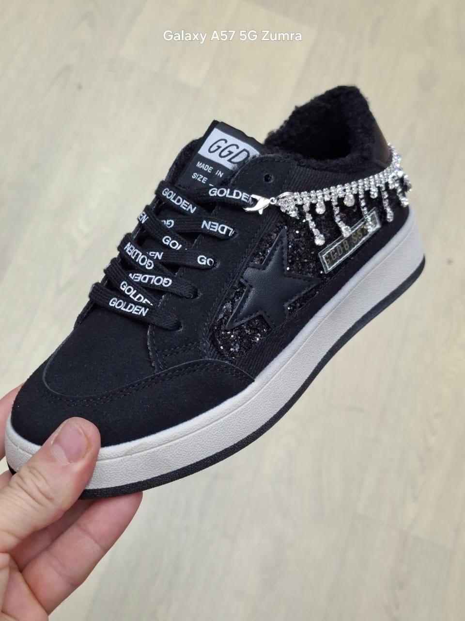 кеды зимние женские golden goose модель 618592,,кеды golden goose,кеды с мехом,кеды