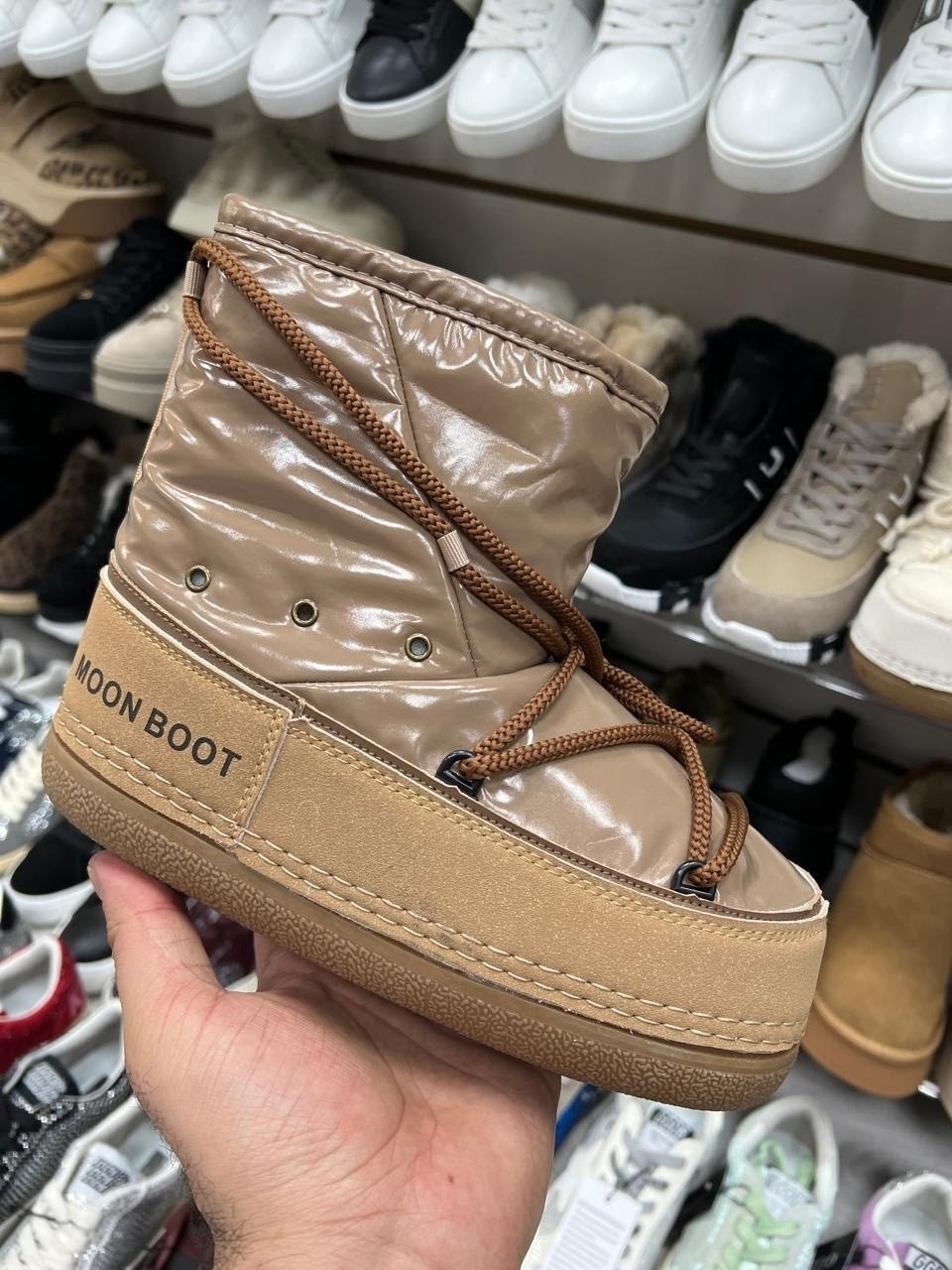 ,луноходы женские,зимние сапоги moon boot бежевый,прада дутики женские зимние,зимние ботинки moon boot mb icon low nylon бежевый