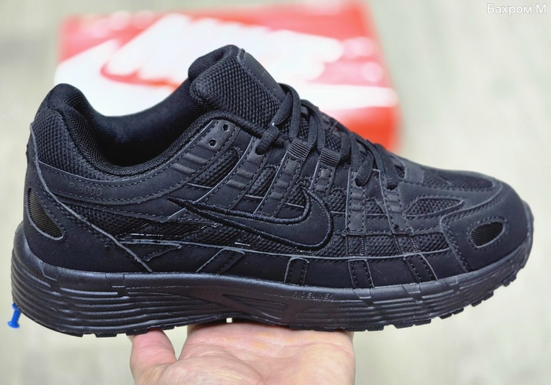 кроссовки nike p-6000,кроссовки p-6000 black white черный,nike p-6000 premium triple black,мужские кроссовки nike,nike p-6000 кроссовки мужчины black