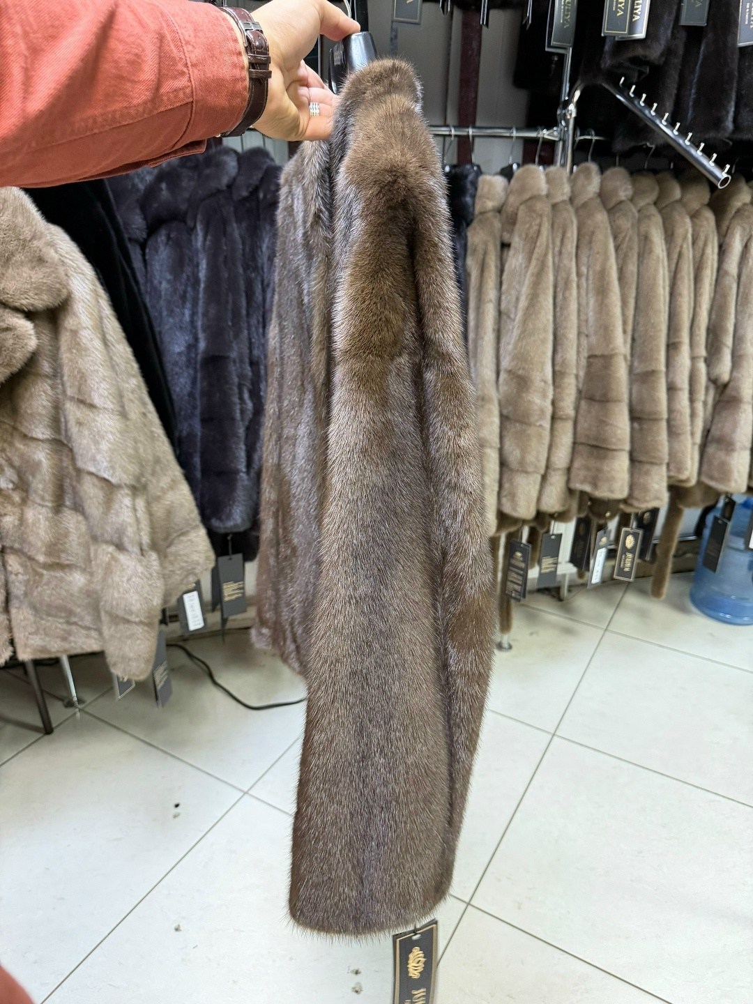 премиальный полушубок из норки saga furs,премиальная шуба - автоледи из норки 48-50 р,шуба норковая,шуба норка,шуба из норки