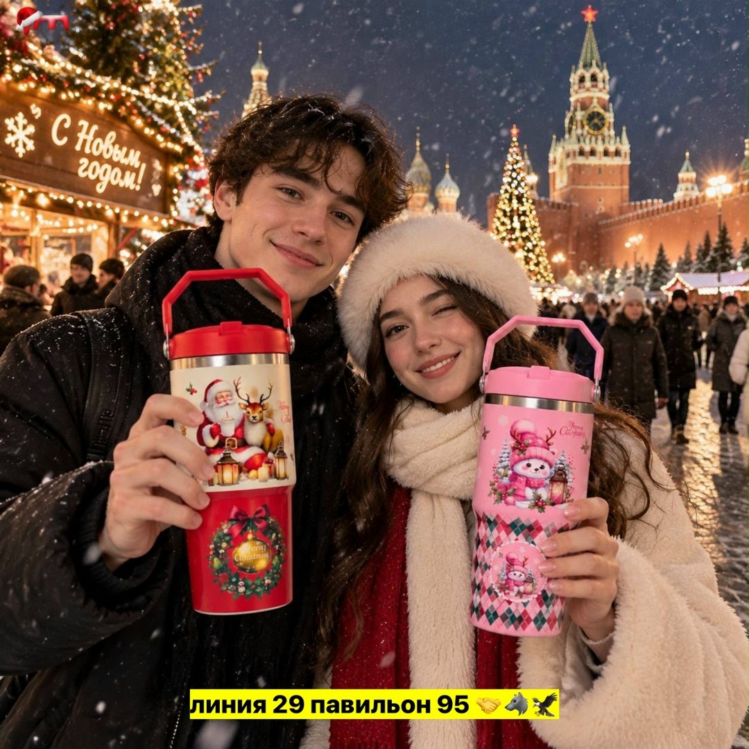 рождественские подарки,в рождество,новогодняя москва,бутылка для воды,на красной площади