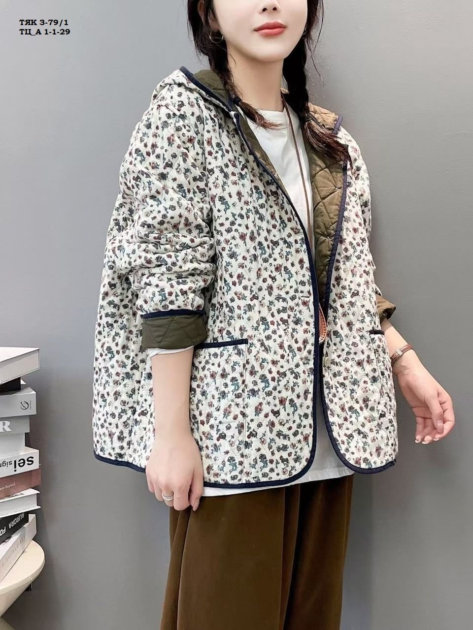 куртка женская,куртка стеганая фуфайка корейская мода lady in style,куртка,стеганая льняная женская куртка,женская демисезонная куртка