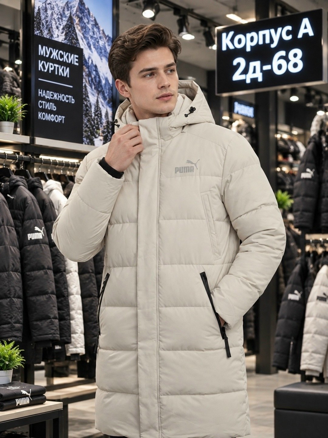 мужской пуховик puma,мужская зимняя куртка puma,мужская зимняя куртка пума,зимняя куртка puma,мужская куртка puma