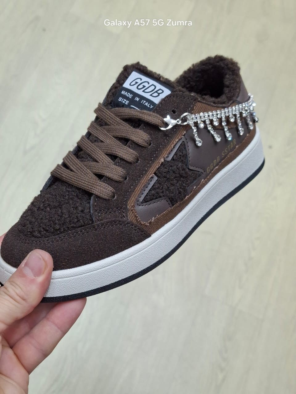 кеды зимние женские golden goose модель 618592,,кеды golden goose,кеды с мехом,кеды