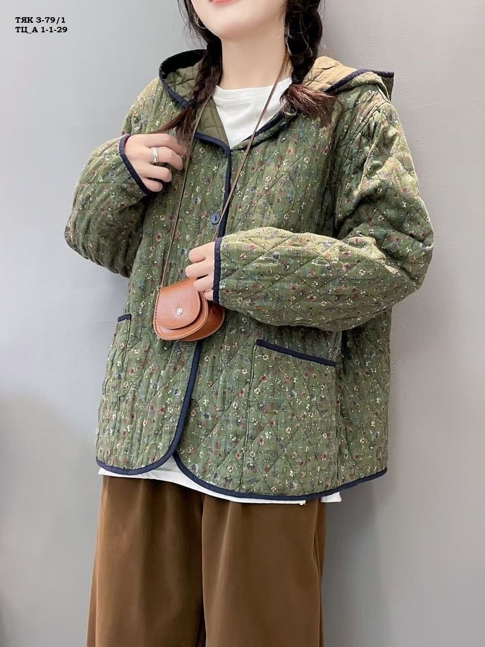 куртка женская,куртка стеганая фуфайка корейская мода lady in style,куртка,стеганая льняная женская куртка,женская демисезонная куртка