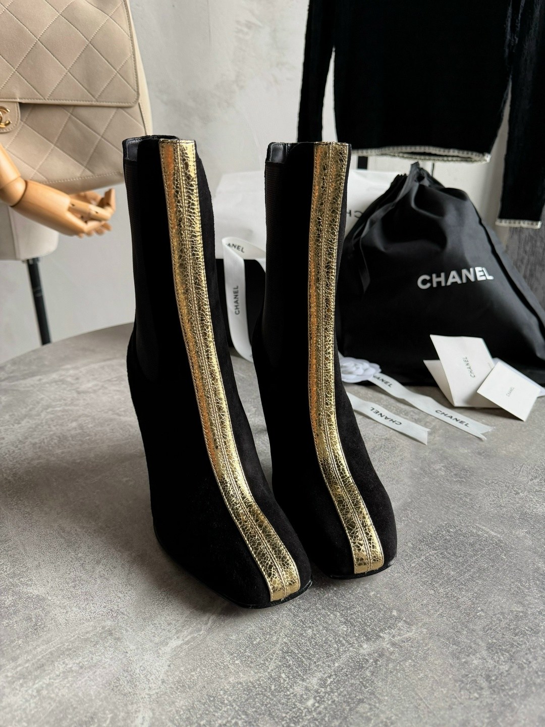 ботильоны chanel,сапоги chanel,,ботинки chanel,женские ботильоны