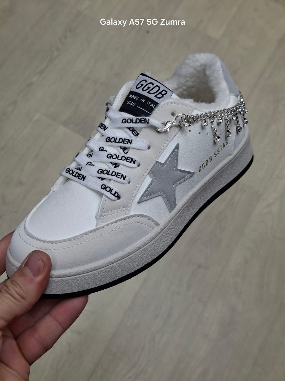 кеды зимние женские golden goose модель 618592,,кеды golden goose,кеды с мехом,кеды