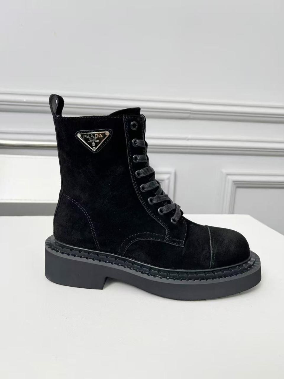 кожаные ботинки prada,ботинки прада,женские кожаные ботинки,ботинки prada,ботинки женские