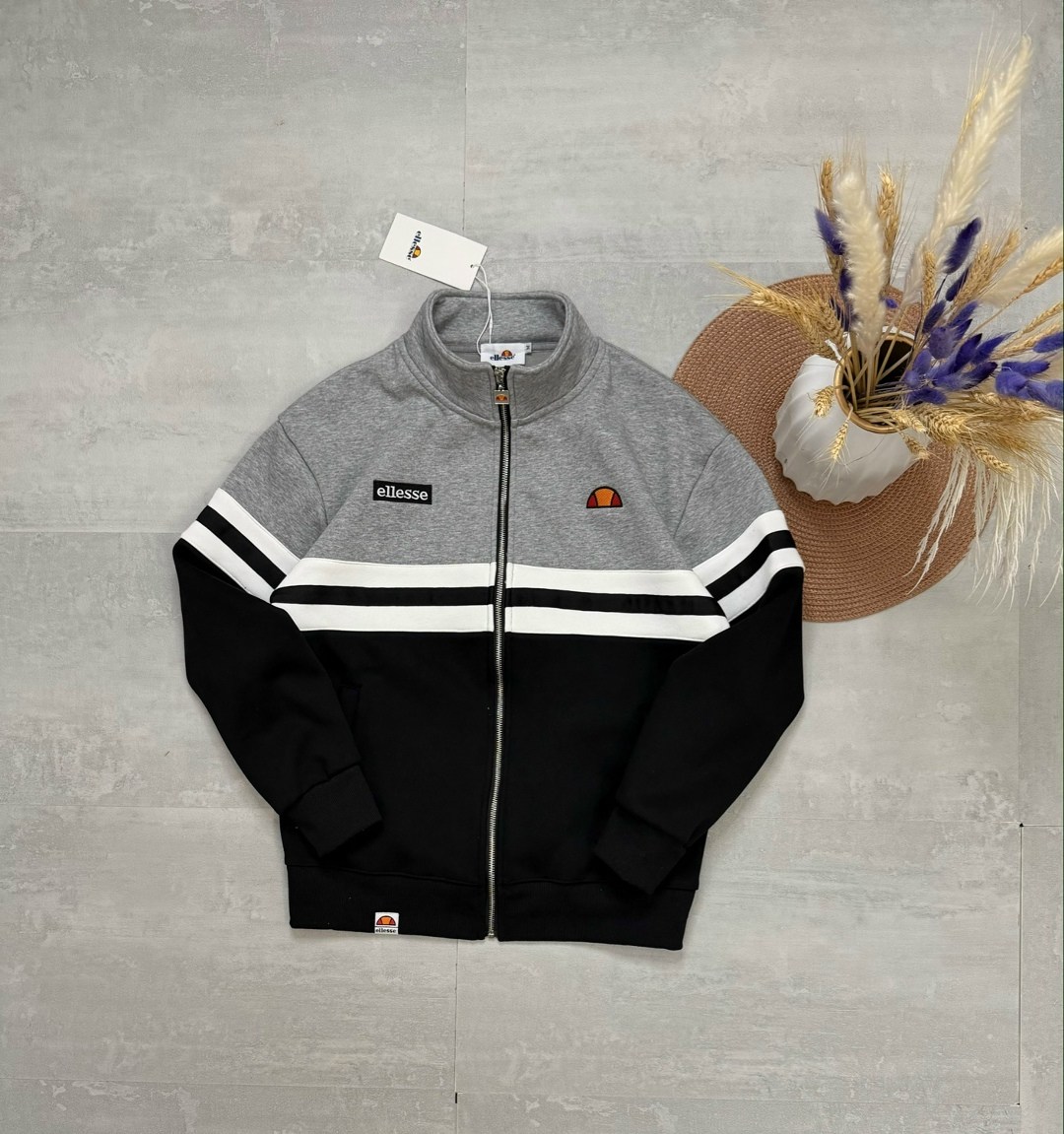 олимпийка ellesse,олимпийка ellesse rimini,ветровка мужская ellesse rimini track top,кофта ellesse,олимпийка ellesse ellesse цвет белый черный