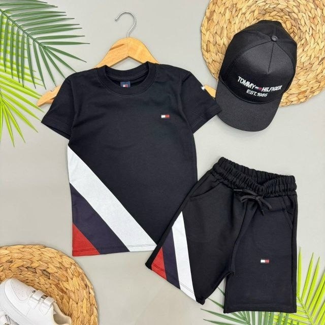 спортивный костюм tommy hilfiger,костюм шортами,спорт костюм,костюм для мальчика