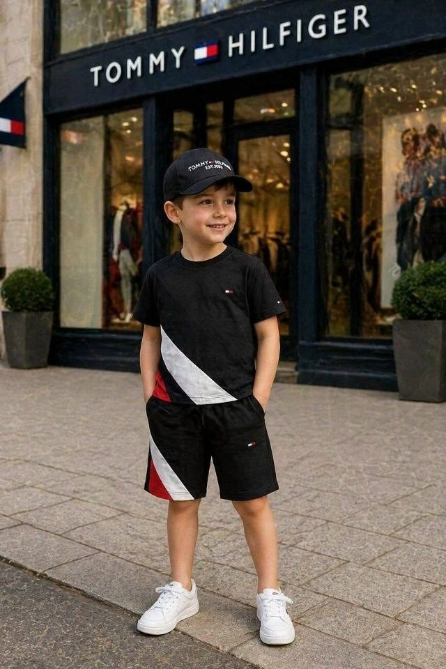 спортивный костюм tommy hilfiger,костюм шортами,спорт костюм,костюм для мальчика