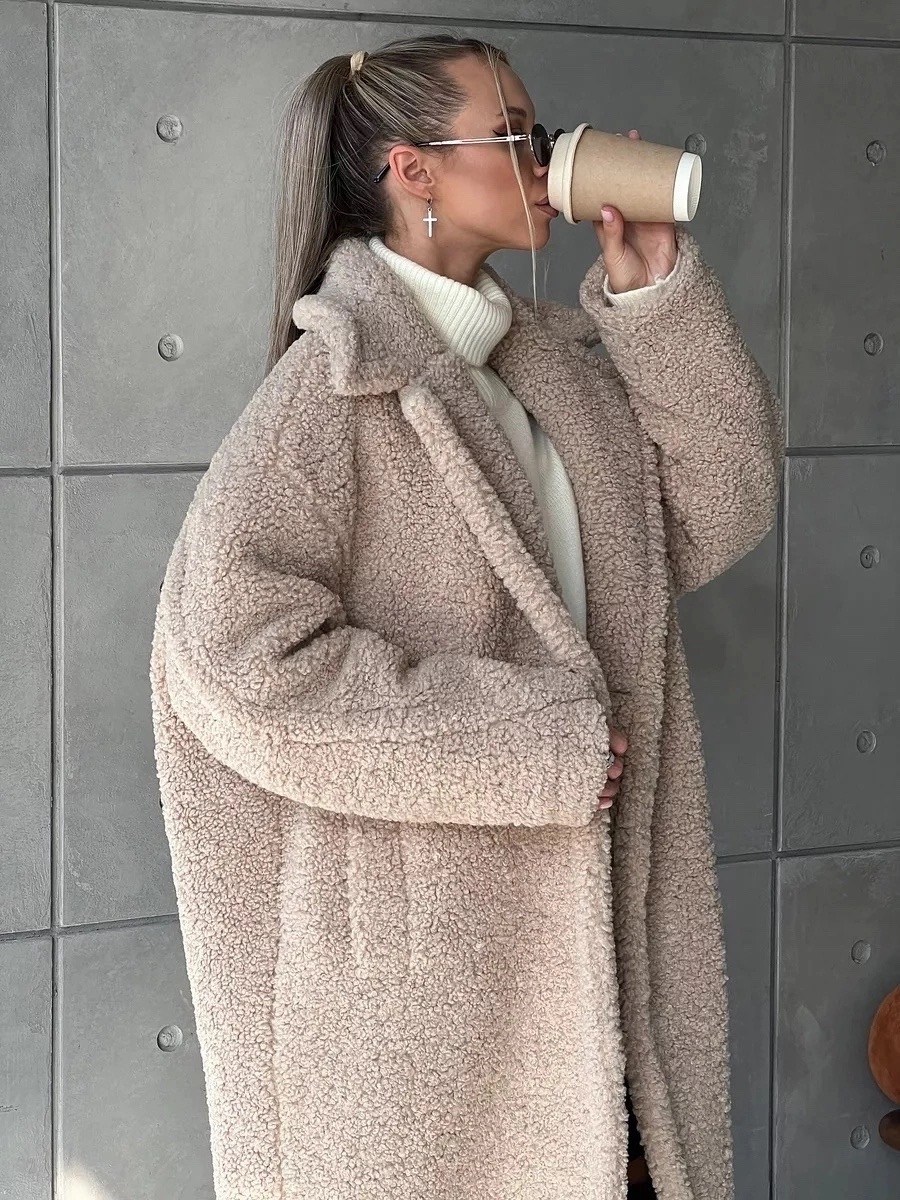 экошуба пальто тедди длинная cosmo brand,шуба тедди,пальто чебурашка из искусственного меха,пальто чебурашка тедди из экомеха in style,пальто чебурашка тедди из экомеха