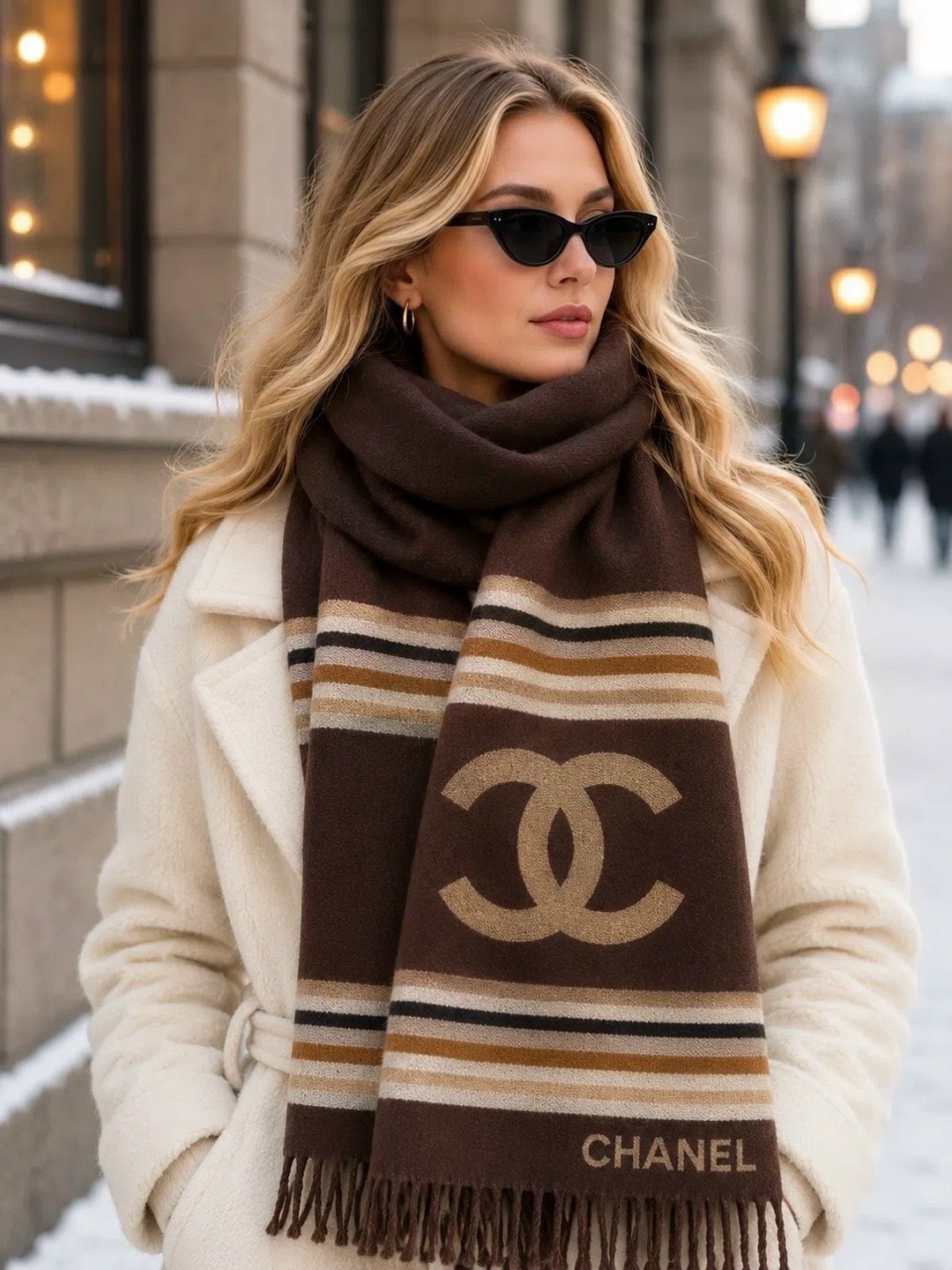 модные шарфы,теплые шарфы,шарф chanel,шарф,шарф шарфы