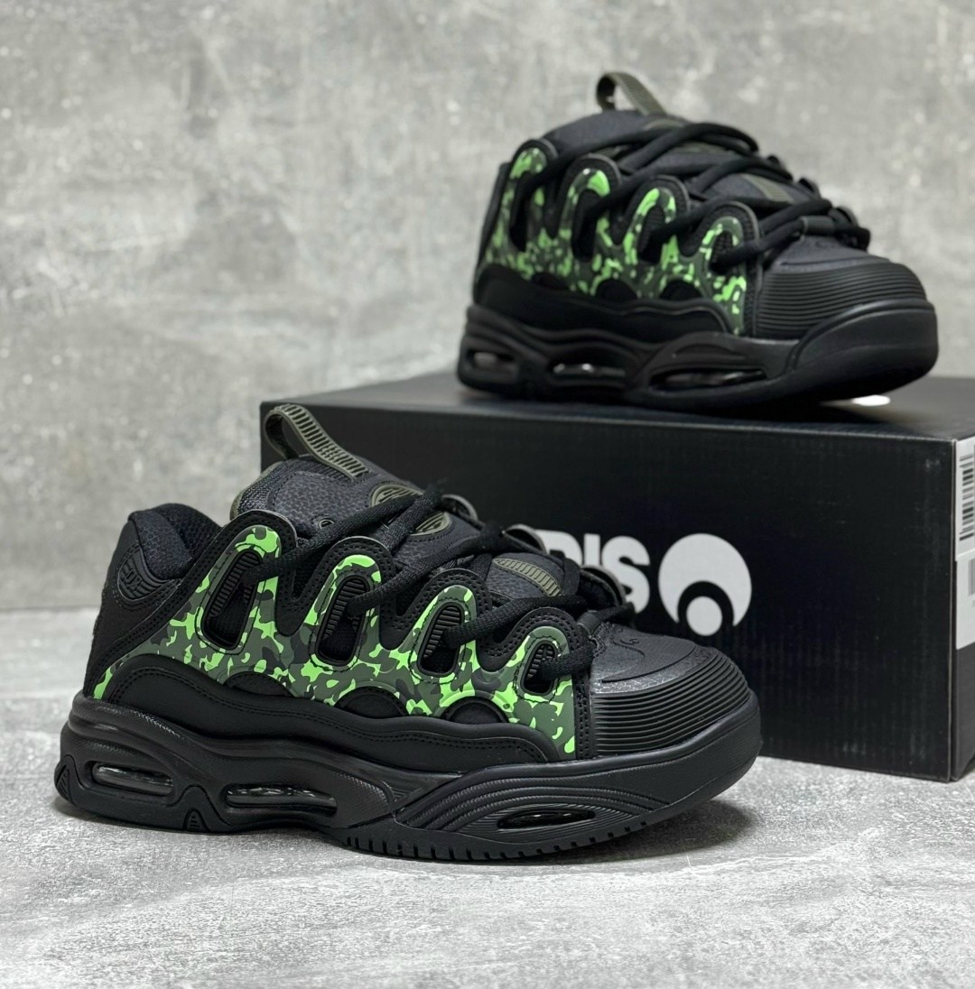 osiris кроссовки,osiris кроссовки мужские черно зеленые,osiris d3 кроссовки black camouflage,osiris d3 зеленые,osiris d3 2001 скейт кроссовки-черный-зеленый