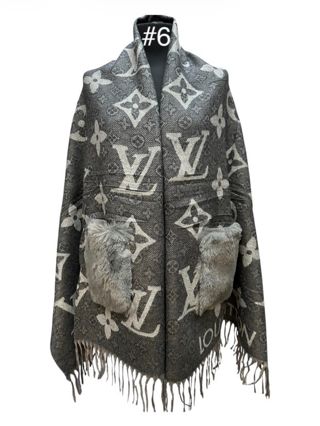 шарф louis vuitton,шарф луи виттон,шарфы для женщин,модные шарфы,палантин louis vuitton двухсторонний с карманами