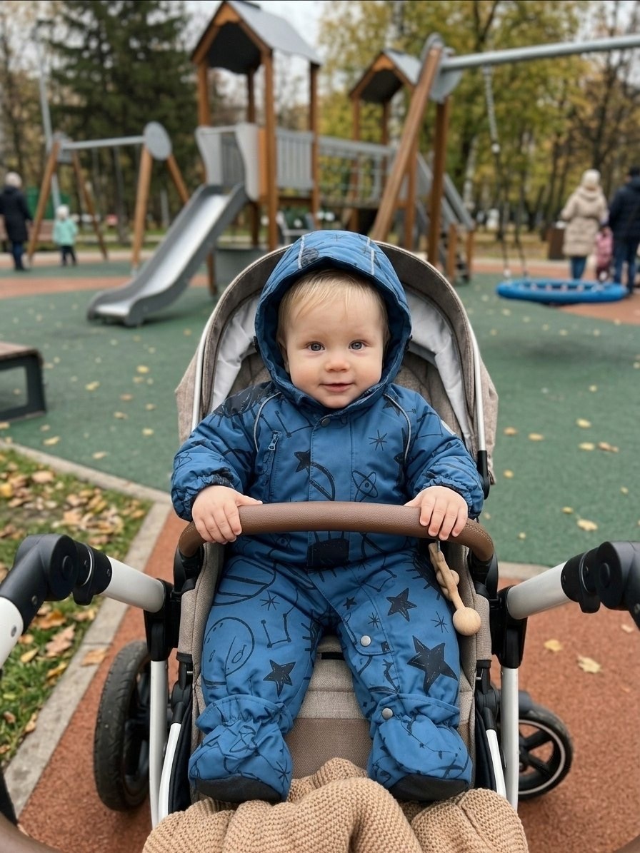 ребенок в коляске,детей,зимние комбинезоны,коляска,малыш