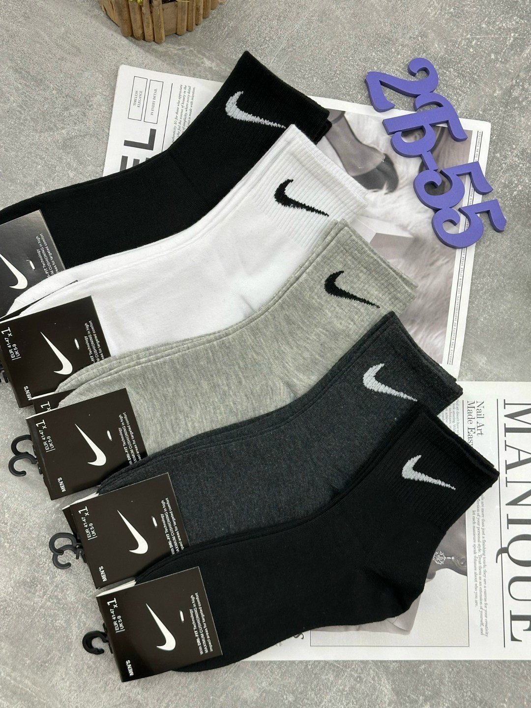 носки мужские 10 пар nike,мужские носки,комплект носки мужские,носки мужские 10 пар,мужские носки nike 41-47 набор 10 пар