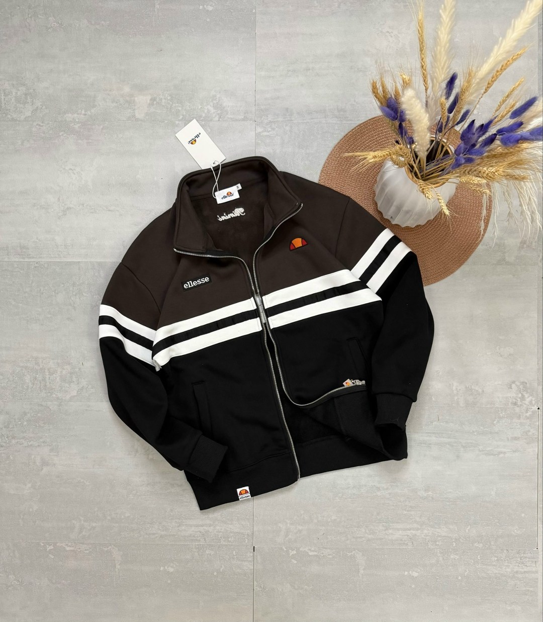 олимпийка ellesse,олимпийка ellesse rimini,ветровка мужская ellesse rimini track top,кофта ellesse,олимпийка ellesse ellesse цвет белый черный