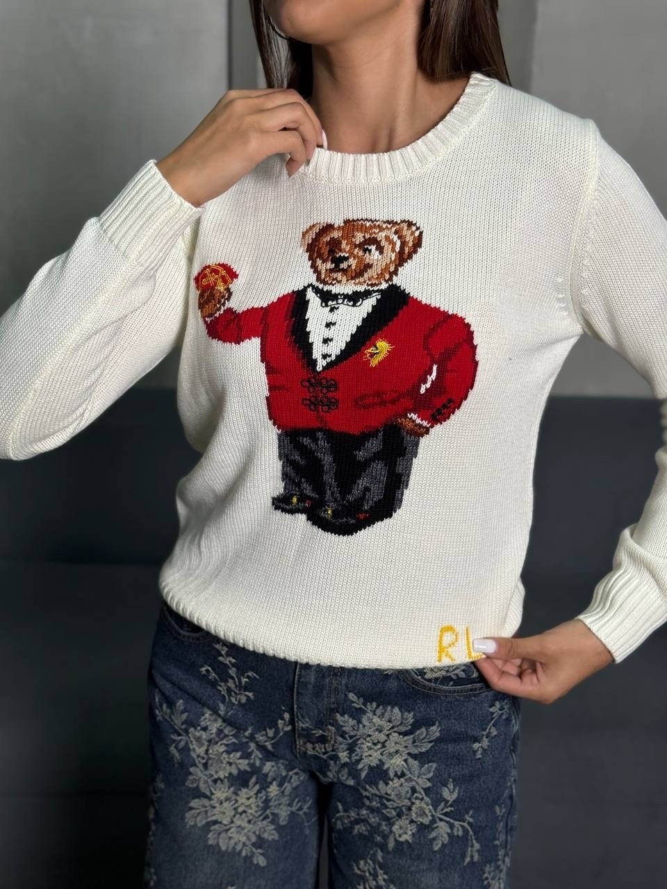 polo ralph lauren свитер тедди,свитер с мишкой ральф лорен,джемпер ральф лорен женский с медведем,ральф лорен свитер с мишкой женский,свитер polo ralph lauren