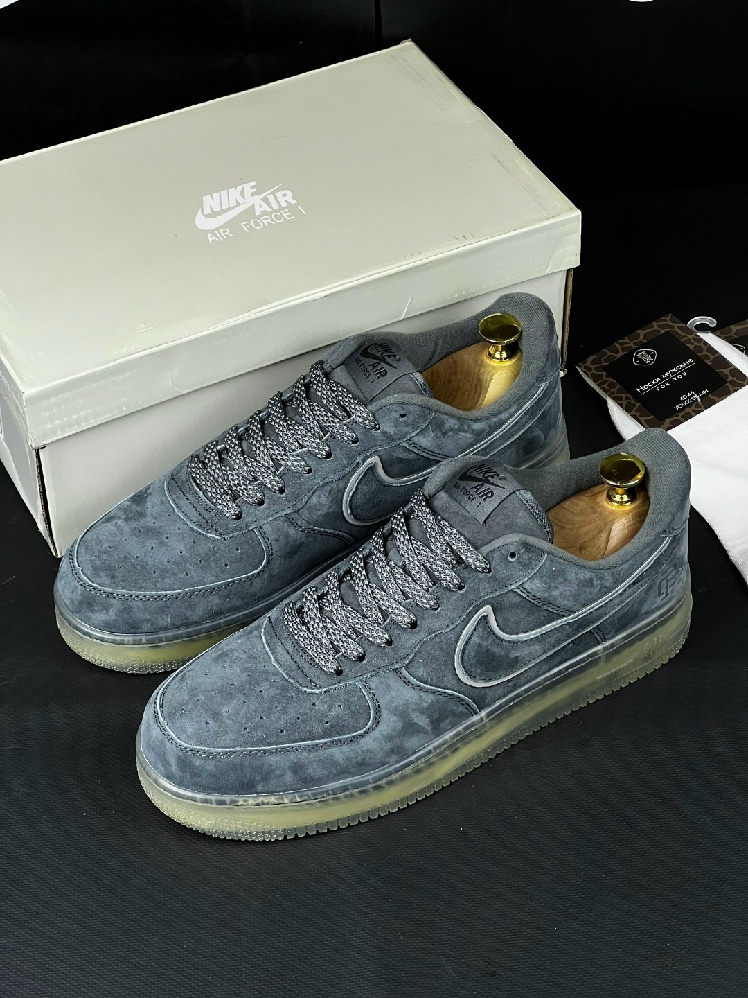 кросcовки nike air force 1,nike x reigning champ air force 1 low серые замша мужские,nike air force 1 low grey suede,nike air force 1 low,кроссовки nike x reigning champ air force 1 low