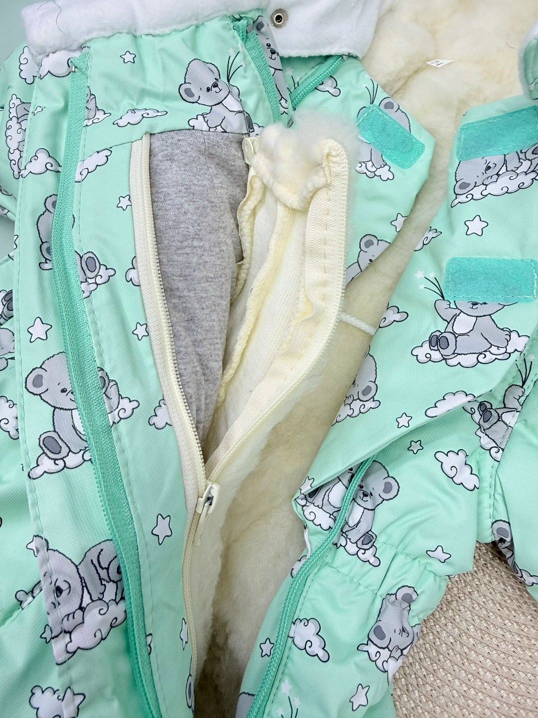 комбинезон трансформер для новорожденного зимний,комбинезон трансформер зимний для новорожденных 3 в 1,комбинезон-трансформер зимний (2 в 1) "пингвины" для младенца персик р.(74-80),комбинезон трансфо