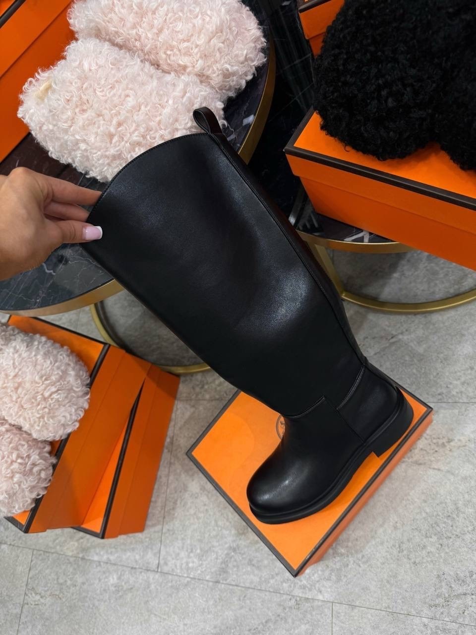 сапоги hermes,сапоги,сапоги женские,сапоги высокие,женские демисезонные сапоги