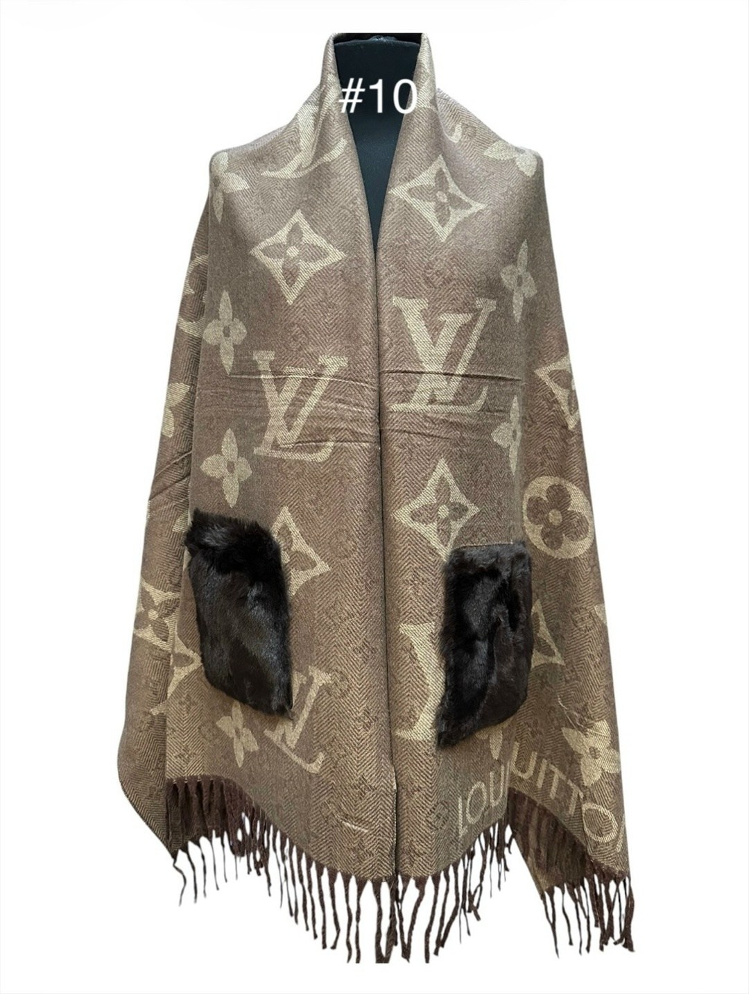 шарф louis vuitton,шарф луи виттон,шарфы для женщин,модные шарфы,палантин louis vuitton двухсторонний с карманами
