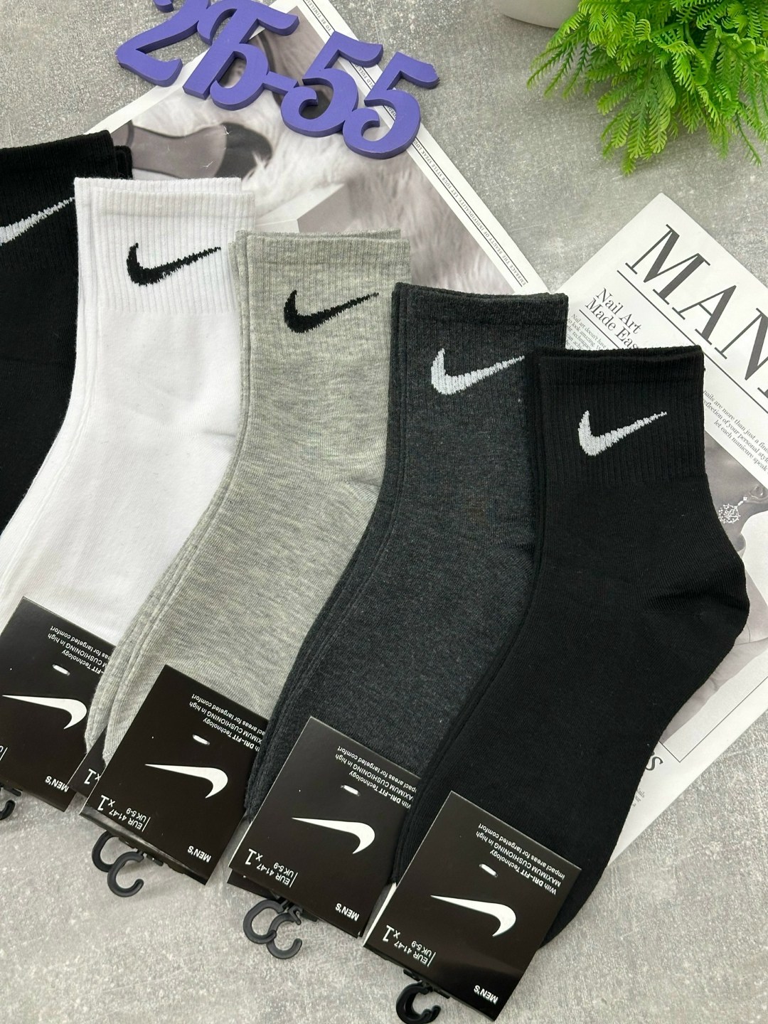 носки мужские 10 пар nike,мужские носки,комплект носки мужские,носки мужские 10 пар,мужские носки nike 41-47 набор 10 пар